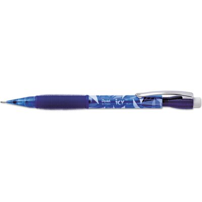 Pentel Icy Mechanical Pencil 3mm Fixed Sleeve 7mm Lead Transparent Blue Barre Pentel Icy Mechanical Pencil 3mm Fixed Sleeve 7mm Lead Transparent Blue Barre
