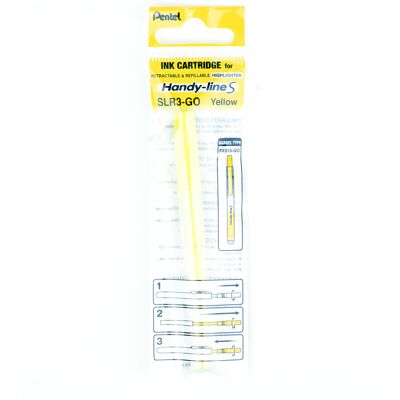Pentel Refill For Handy-Line S Highlighter Yellow Ink Box of 12 (SLR3-G) Pentel Refill For Handy-Line S Highlighter Yellow Ink Box of 12 (SLR3-G)