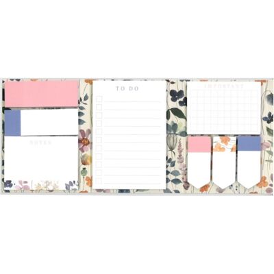 Anker Wild Bloom Watercolour Floral Sticky Notes & Tabs Set in Foldable Case Anker Wild Bloom Watercolour Floral Sticky Notes & Tabs Set in Foldable Case