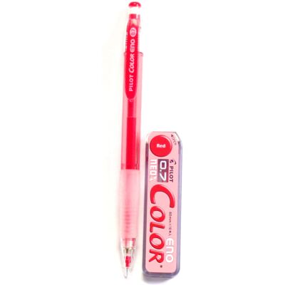 Pilot Color Eno Red Set 0.7mm Mechanical Pencil + Mechanical Pencil Lead 0.7mm Pilot Color Eno Red Set 0.7mm Mechanical Pencil + Mechanical Pencil Lead 0.7mm