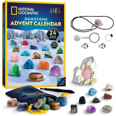 NATIONAL GEOGRAPHIC Gemstone Advent Calendar - 2023 Advent Calendar for Kids wit NATIONAL GEOGRAPHIC Gemstone Advent Calendar - 2023 Advent Calendar for Kids wit