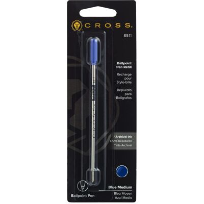 New+Cross blue medium ball-point pen refill New+Cross blue medium ball-point pen refill