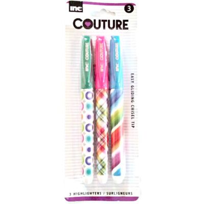 Juicy Couture Couture Fashion Highlighters 3 Highlighters Juicy Couture Couture Fashion Highlighters 3 Highlighters