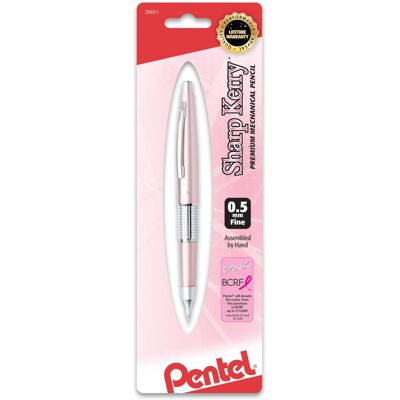 Pentel Sharp Kerry Mechanical Pencil 0.5 mm HB Lead Pink Barrel Pentel Sharp Kerry Mechanical Pencil 0.5 mm HB Lead Pink Barrel