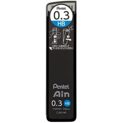 Pentel Ain Lead for 0.3mm HB C283-HBO Mechanical Pencil Pads Pentel Ain Lead for 0.3mm HB C283-HBO Mechanical Pencil Pads