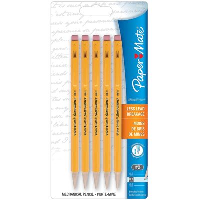 Paper Mate Sharpwriter Mechanical Pencils 0.7mm 5 ea Paper Mate Sharpwriter Mechanical Pencils 0.7mm 5 ea