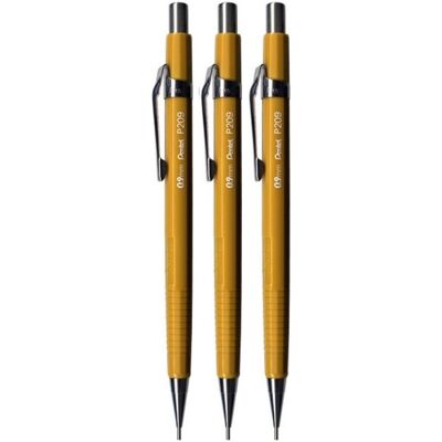 Pentel 0.9mm (P209) Yellow P200 Series Automatic Mechanical Draughting Pencil Re Pentel 0.9mm (P209) Yellow P200 Series Automatic Mechanical Draughting Pencil Re