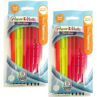 Paper Mate Non-Stop Mechanical Pencil 0.7mm With Eraser - HB #2 - Original Clear Paper Mate Non-Stop Mechanical Pencil 0.7mm With Eraser - HB #2 - Original Clear