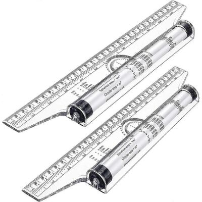 Unbranded Plastic Rolling Measuring Ruler, Rolling Ruler, Parallel Ruler, Multifunctional Unbranded Plastic Rolling Measuring Ruler, Rolling Ruler, Parallel Ruler, Multifunctional