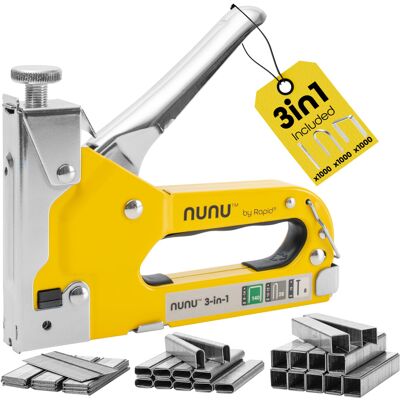 Rapid NUNU 3-in-1 Manual Stapler for Wood Wall DIY Upholstery and Fabric Stapler Rapid NUNU 3-in-1 Manual Stapler for Wood Wall DIY Upholstery and Fabric Stapler