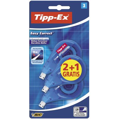 BIC Tipp-Ex Extra Long - Easy To Correct - Tear-Resistant Correction Tape - Polyeste BIC Tipp-Ex Extra Long - Easy To Correct - Tear-Resistant Correction Tape - Polyeste