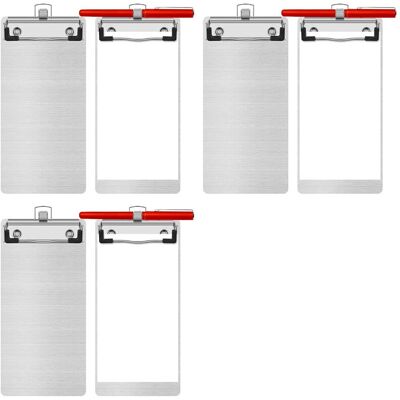 Unbranded 3X Metal Aluminum Clipboard with Pen Holder 4.1 X 8.4 Inch Aluminum Pocket Clip Unbranded 3X Metal Aluminum Clipboard with Pen Holder 4.1 X 8.4 Inch Aluminum Pocket Clip