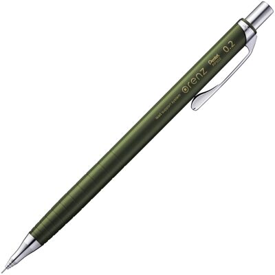 Pentel Mechanical Pencil Orenz 0.2mm (Khaki) XPP502-D2 Pentel Mechanical Pencil Orenz 0.2mm (Khaki) XPP502-D2