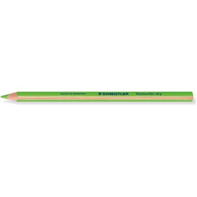 STAEDTLER Dry Highlighter Pencil - Textsurfer - Green - Pack of 12, 128 64-5 STAEDTLER Dry Highlighter Pencil - Textsurfer - Green - Pack of 12, 128 64-5