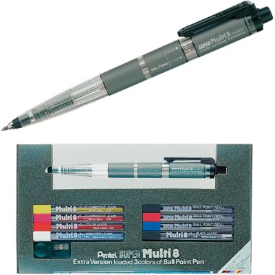 Pentel PH803ST Super Multi-8 Automatic Mechanical Pencil Set Pentel PH803ST Super Multi-8 Automatic Mechanical Pencil Set