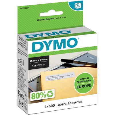 Dymo Authentic LabelWriter Return Address Labels 25 mm x 54 mm Self-Adhesive Dymo Authentic LabelWriter Return Address Labels 25 mm x 54 mm Self-Adhesive