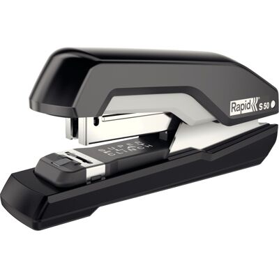 Rapid Supreme S50 Half Strip Stapler, 50 Sheet Capacity, Super Flat Clinch Stapl Rapid Supreme S50 Half Strip Stapler, 50 Sheet Capacity, Super Flat Clinch Stapl