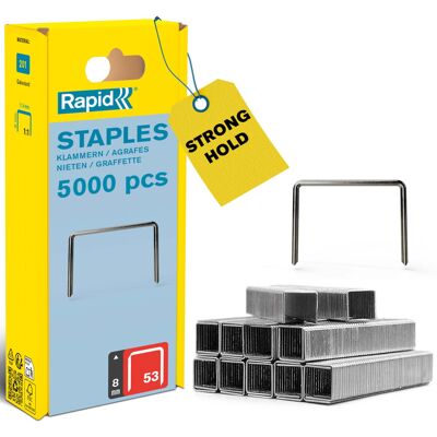 Rapid High Performance Staples, No.53, Leg Length 6 mm, 40303083 - 5000 Pieces, Rapid High Performance Staples, No.53, Leg Length 6 mm, 40303083 - 5000 Pieces,