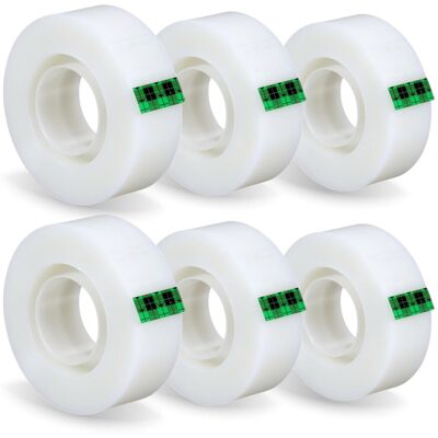 Scotch Magic Tape, 6 Rolls, 19 mm x 33 m - General Purpose Sticky Tape for Docum Scotch Magic Tape, 6 Rolls, 19 mm x 33 m - General Purpose Sticky Tape for Docum