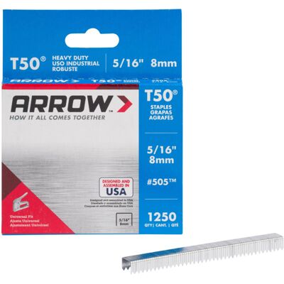 Arrow Staples T50 Box 1250 - 5/16 in Arrow Staples T50 Box 1250 - 5/16 in