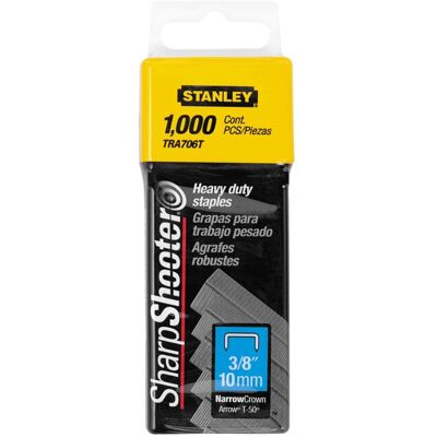 Stanley TRA708T Sharpshooter 1/2-Inch Leg Length Staples, Steel (1000 Count) Stanley TRA708T Sharpshooter 1/2-Inch Leg Length Staples, Steel (1000 Count)