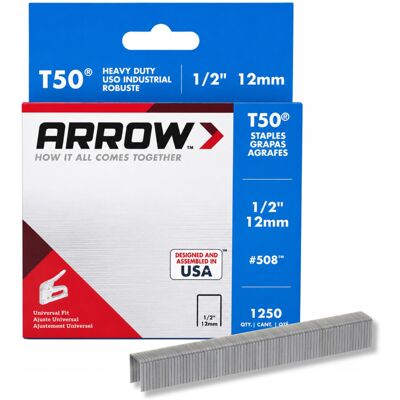 Arrow A50824 T50 Staples, 1/2 Inch (12 mm) Arrow A50824 T50 Staples, 1/2 Inch (12 mm)