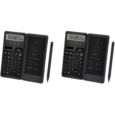 Unbranded 2X Calculator with Notepad, 12 Digits LCD Display Solar Desktop Calculator Porta Unbranded 2X Calculator with Notepad, 12 Digits LCD Display Solar Desktop Calculator Porta