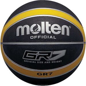 (Black, 5) Molten GR7 Indoor Outdoor Rubber Basketball Ball Black/Yellow (Black, 5) Molten GR7 Indoor Outdoor Rubber Basketball Ball Black/Yellow