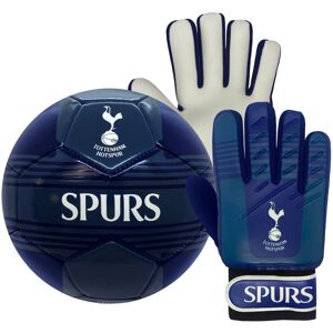 Tottenham Hotspur Junior Size 4 Football & Goalkeeper Goalie Gloves Set OFFICIAL Tottenham Hotspur Junior Size 4 Football & Goalkeeper Goalie Gloves Set OFFICIAL