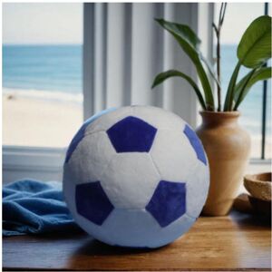Unbranded (Blue Football, 30cm/11.81in) Sports Ball Plush Toy Volleyball Basketball Footba Unbranded (Blue Football, 30cm/11.81in) Sports Ball Plush Toy Volleyball Basketball Footba