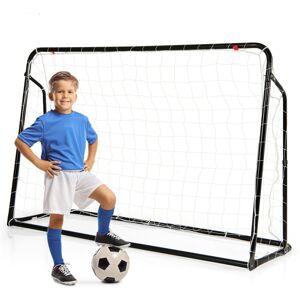 Costway 2-in-1 Kids Soccer Rebounder & Soccer Goal 6.1 x 4 Adjustable Soccer Goal Costway 2-in-1 Kids Soccer Rebounder & Soccer Goal 6.1 x 4 Adjustable Soccer Goal