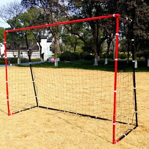 Rexco Football Goal Posts Net Soccer Practise Training Black Red 3x2x1m Rexco Football Goal Posts Net Soccer Practise Training Black Red 3x2x1m