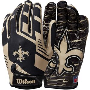Wilson NFL Stretch Fit Football Gloves - Adult New Orleans Saints Wilson NFL Stretch Fit Football Gloves - Adult New Orleans Saints
