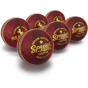Readers Special School Cricket Ball 4.75oz, Red, Youths (Box Of x6) Readers Special School Cricket Ball 4.75oz, Red, Youths (Box Of x6)
