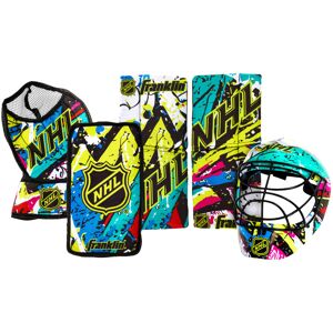 Franklin Sports NHL Youth Knee Hockey Goalie Pads + Helmet Set - Kids Knee + Min Franklin Sports NHL Youth Knee Hockey Goalie Pads + Helmet Set - Kids Knee + Min
