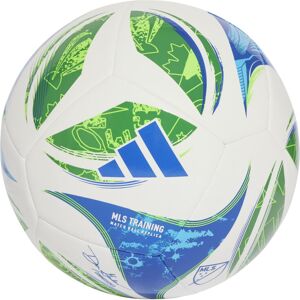 adidas Unisex-Adult MLS Training Soccer Ball White/Green/Glory Blue/Solar Blue 5 adidas Unisex-Adult MLS Training Soccer Ball White/Green/Glory Blue/Solar Blue 5