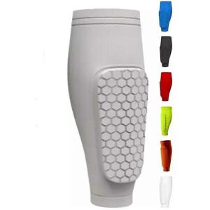 Unbranded (M, white) Shin Defender KidsShindefender Compression Sleeve with Honeycomb Pads Unbranded (M, white) Shin Defender KidsShindefender Compression Sleeve with Honeycomb Pads