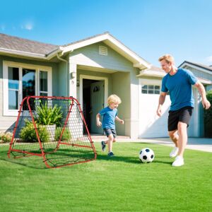 HOMCOM Rebounder Net Football Target Goal with Adjustable Angles - Football Goal HOMCOM Rebounder Net Football Target Goal with Adjustable Angles - Football Goal