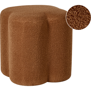 Beliani Pouffe MANCOS Boucle Golden Brown Beliani Pouffe MANCOS Boucle Golden Brown