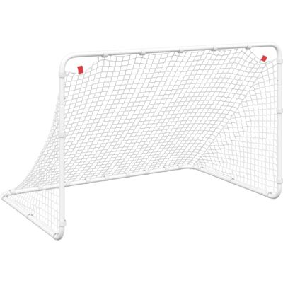 vidaXL Soccer Goal White Steel 122x81x81cm - Soccer Goal vidaXL Soccer Goal White Steel 122x81x81cm - Soccer Goal