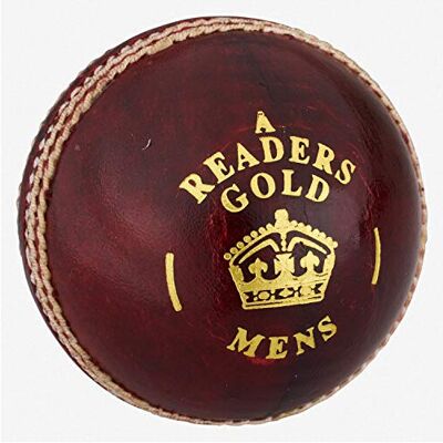 Readers Gold 'A' Cricket Ball 5.5oz, Red, Mens Readers Gold 'A' Cricket Ball 5.5oz, Red, Mens