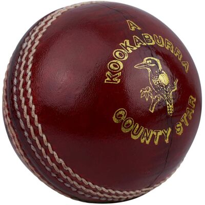 Kookaburra Unisex's County Star, 5.5oz Cricket Ball, Red, Mens Kookaburra Unisex's County Star, 5.5oz Cricket Ball, Red, Mens
