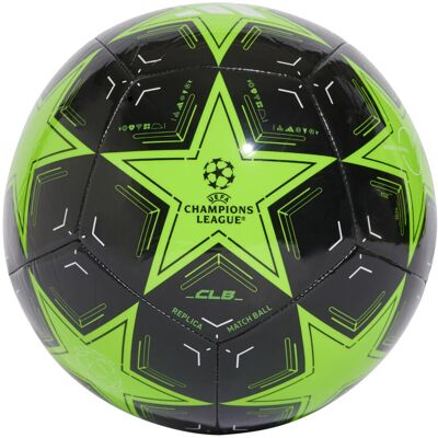 adidas Unisex-Adult UCL Club Soccer Ball Solar Green/Black/White 5 adidas Unisex-Adult UCL Club Soccer Ball Solar Green/Black/White 5