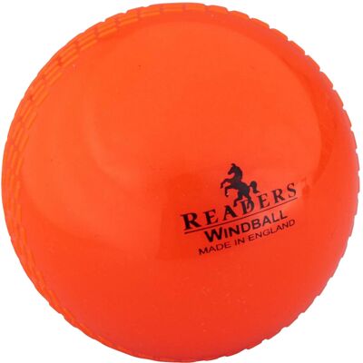 Readers Windball Cricket Ball - Childrens/Kids - Orange Readers Windball Cricket Ball - Childrens/Kids - Orange