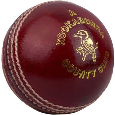 Kookaburra County Club Cricket Ball, Red, Womens Kookaburra County Club Cricket Ball, Red, Womens