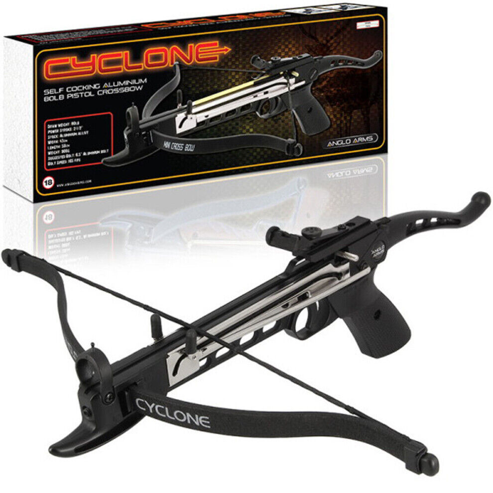 Anglo Arms- CYCLONE Aluminium Self Cocking Crossbow For Hunting and Sport Shooti