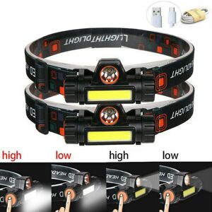 Unbranded 2x Rechargeable USB LED Headlamp Flashlight Headlight Work Light Head Torch Unbranded 2x Rechargeable USB LED Headlamp Flashlight Headlight Work Light Head Torch