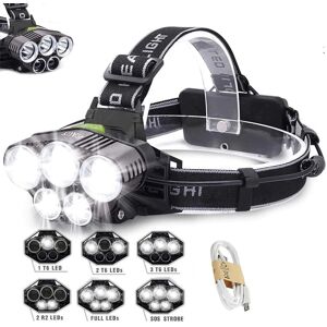 Ezi-Tech Head Light Torch Lamp Cree LED Rechargeable Flashlight 20000LM Ezi-Tech Head Light Torch Lamp Cree LED Rechargeable Flashlight 20000LM
