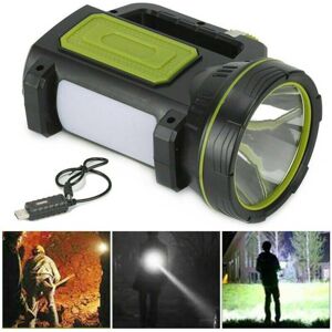 Unbranded At Night LED Searchlight Spotlight USB Rechargeable Hand Torch Work Light Lamp Unbranded At Night LED Searchlight Spotlight USB Rechargeable Hand Torch Work Light Lamp