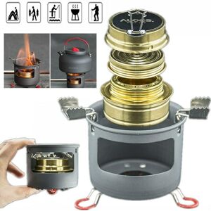 Unbranded Backpacking Camping Hiking Outdoor Mini Spirit Burner Alcohol Stove w/ Stand Kit Unbranded Backpacking Camping Hiking Outdoor Mini Spirit Burner Alcohol Stove w/ Stand Kit